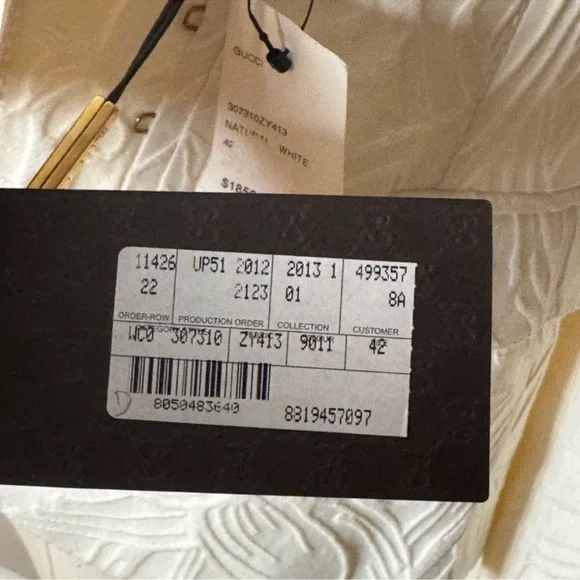 NWT Gucci Ivory Floral Textured Blazer - Size 42/US 6 - Picture 14 of 15